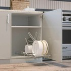Kitchen Cabinet Sliding Pull Out Cookware Holder Rack Dish Drawer Organizer
