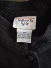 Vintage Talbots Kids Vest Asian Style Black Floral Girls Size 10