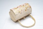 Dear Vanilla Japanese Kimono Enamel Handbag Purse Vintage Authentic Made Japan