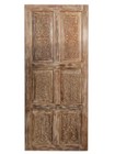 Rustic Carved Wood Door Panel     Farmhouse Reclaimed Barn Door Decor 80x36