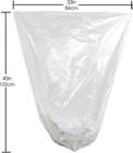 33 Gallon Clear Trash Can Liners - 33  X 40  - Hd Garbage Bags