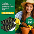 Coco Coir Brick 10 Lbs     Expands To 80 Quarts     Organic Potting Soil
