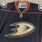 New Reebok Anaheim Ducks Nhl Jersey Hockey Black gold orange Retro Mens Size Xl
