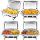 2 4 6 8pack 8qt Stainless Steel Chafer Chafing Dishes Sets Catering Food Warmer