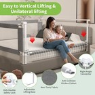 3piece Twin Size Bed Rail Toddler Adjustable Baby Bed Rail Guard 74 8 x74 8 x39 
