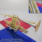 Vintage King H  N  White Silversonic Model Cornet Solid Sterling Bell