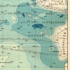 Indian Ocean  1905 Original  Vintage Map  India South East Asia