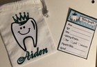 Tooth Fairy Bag   Personalized Custom Tooth Pouch   Toothfairy Teeth