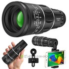 16x52 Hd Zoom Bk4 Monocular Telescope Spyglass Monoculars With Smartphone Holder