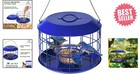 Kingsyard Bluebird Feeders For Outdoors Hanging  All Metal  Cage Mealworm Bird F