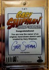 1 1 Doctor Doom Original Sketch Card    Gary Shipman Signed   marvel Artist Original