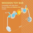 Wooden Toy Bar For Baby Bjorn Bouncer For Development Of Motor Skills