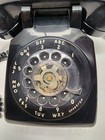Vintage Itt Black Desk Top Rotary Dial Telephone 