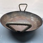 Vintage 12    Iron Double Handle Round Wok  