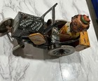 1930 s Marx Tin Litho Wind Up Joy Rider Crazy Car Mechanical Toy