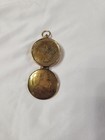 Vintage Brass Pocket Compass With Lid     Antique Style Navigation Tool