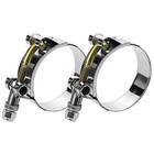 2 Pack 2 5  T-bolt Hose Clamps  304 2 5  Hose Clamp 70mm-78mm  2 75 -3 07  