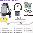 Proteam Super Coach Pro 6 Hepa Backpack Vacuum Cleaner Kit 107308