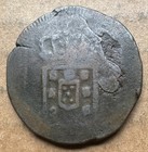 Portuguese India Goa Nd 1826-1834  1 2 Tanga 30 Reis Miguel I Copper Coin Km 249