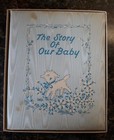 Vintage Baby Record Book  Unused  In Box  Adorable Vintage Illustrations  Blue 