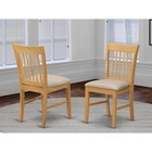 Nfc-oak-c Norfolk Kitchen Dining Chair With Cushion Seat -oak Finish 