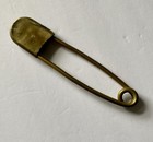 Vintage X Large Safety Pin Brass Biker Military Horse Blanket Motorcycle 5   