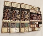 Lot Of 4 Dcwv Timeless Type Stack Scrapbook Paper Pads Approx 114 Sheets Total