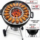 Vortex  in direct Heat   Grill Grate For 22 Kettle Uds Kamado Style Charcoal Bbq