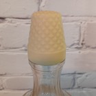 Vintage Liquor Decanter With Textured Cap And Bottle