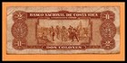 Costa Rica Vf Note 2  dos  Colones 1945 P-201d