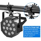 12 Pack 220lbs Heavy Duty Stage Lighting Clamps Dj Light Truss Clamp Set Black