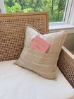 Pocket Pillow Neutral Striped Nursery Decor Reading Cushion Baby Shower Gift