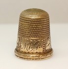 Simons Bros Gold Filled Gf Antique Thimble