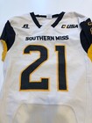 Game Worn Used Southern Mississippi Golden Eagles Football Jersey Small  21
