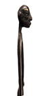 African Style Sculpture Tall Stick Man Figure India 29   Vintage Modernist Metal
