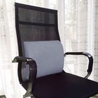 Premium Memory Foam Lumbar Support Cushion Back Pillow Home Office Chair Gray