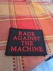 2009 Rage Against The Machine Iron On Embroidered Patch Red On Black  Giant