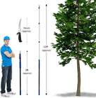 18ft Reach Pole Saws For Tree Trimming With 3-12ft Telescoping Extension Pole  A