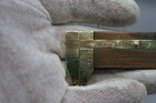 Vintage Machinist Caliper Measure Brass Wood 3 1 2    Z1