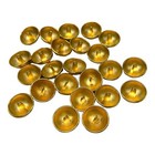 Lot Of 24 Vintage Brass Hammered Goldtone Metal Buttons Appx 1    23mm
