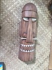 Bone Nose Happy Cannibal Easter Island Style Mask Smokin Tikis Oceanic