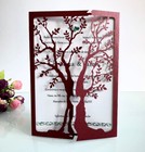 Laser Cut Tree Wedding Invitation Card For Rustic Party engagement Marriage