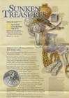 Sunken Treasures World Map Spanish Galleon Shipwreck Sites Pirates Explorers