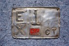 1956 Connecticut License Plate Ex   1 Low Digit Number
