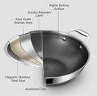 14 5 Inch Nonstick 14 5-inch Long Handle With Steel Lid  Silver