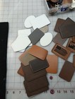 Huge Lot Of Mixed Leather Patches keychains For Laser Engraving engraver             