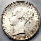 1872 Icg Ms 62 Victoria Shilling Great Britain Die 25 Silver Coin  26041001c 