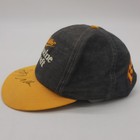 Vtg Signed Rusty Wallace Hat Cap Snap Back One Size Black Yellow Nascar Miller