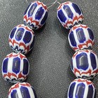 Lot 10 Pieces Beautiful Antique Venetian Trade African Chevron Glass Beads