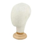 21 Inch Cork Canvas Block Mannequin Head Hat Display Holder Make Up Manikin